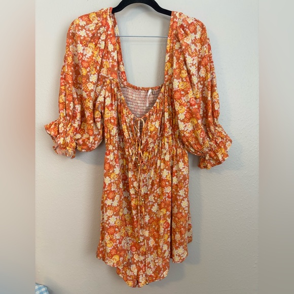 Free People Show Me Love Floral Romper M - Picture 4 of 7